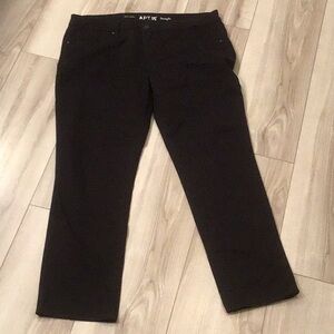 EUC Apt 9 Black straight Pants - size 14